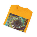 TEMPTATION: Mystical Vibrant Tie-Dye T-Shirt, Unisex Softstyle Tee, Boho Festival Wear, Summer Vibe Shirt, Eco-Friendly Apparel, Gift for Him or Her