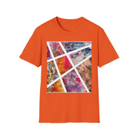 KALEIDOSCOPE: Earth inspired tie dye collage, Unisex Softstyle T-Shirt