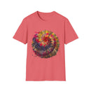 Desert Rose 2:  Vibrant Tie-Dye T-Shirt, Unisex Softstyle Tee, Boho Chic Shirt, Casual Wear, Perfect for Summer Festivals, Gift for Friends