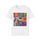 RESILIENCE:  Colorful collage Tie-Dye Unisex T-Shirt, Perfect for Summer Festivals, Casual Wear, Vacation, Gifts, and Artsy Vibes