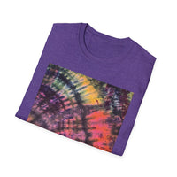 SMASH PARTY: Edgy quarter swirl vibe Tie-Dye Unisex T-Shirt - Boho Style, Summer Vibes, Festival Wear, Beach Party Outfit, Unique Gift Idea