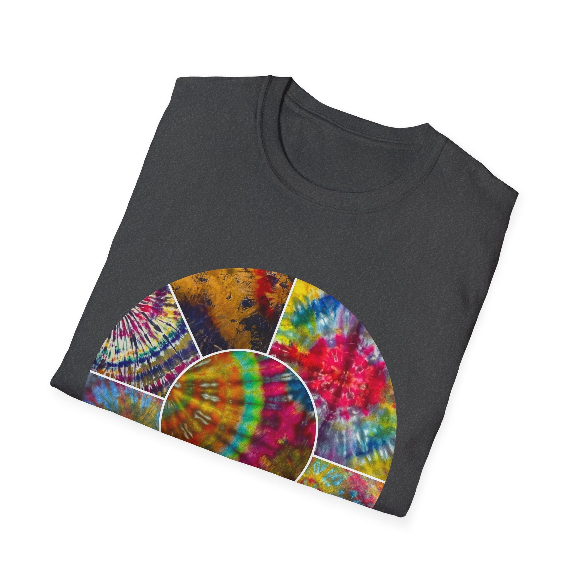Synchronicity 2:  Colorful Tie-Dye Unisex T-Shirt, Boho Chic Tees, Summer Vibes Shirt, Festival Wear, Gift for Friends, Relaxed Fit Tops
