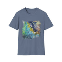 INFLECTION POINT: Monet style Colorful Tie-Dye Unisex Softstyle T-Shirt, Casual Wear, Festival Outfit, Art-Inspired, Everyday Fashion, Gift for Art Lovers