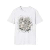 GRAVITY:  Gritty, edgy, Monochrome Tie-Dye Unisex T-Shirt, Casual Everyday Wear, Gift for Friends, Trendy Summer Fashion, Unique Art Apparel