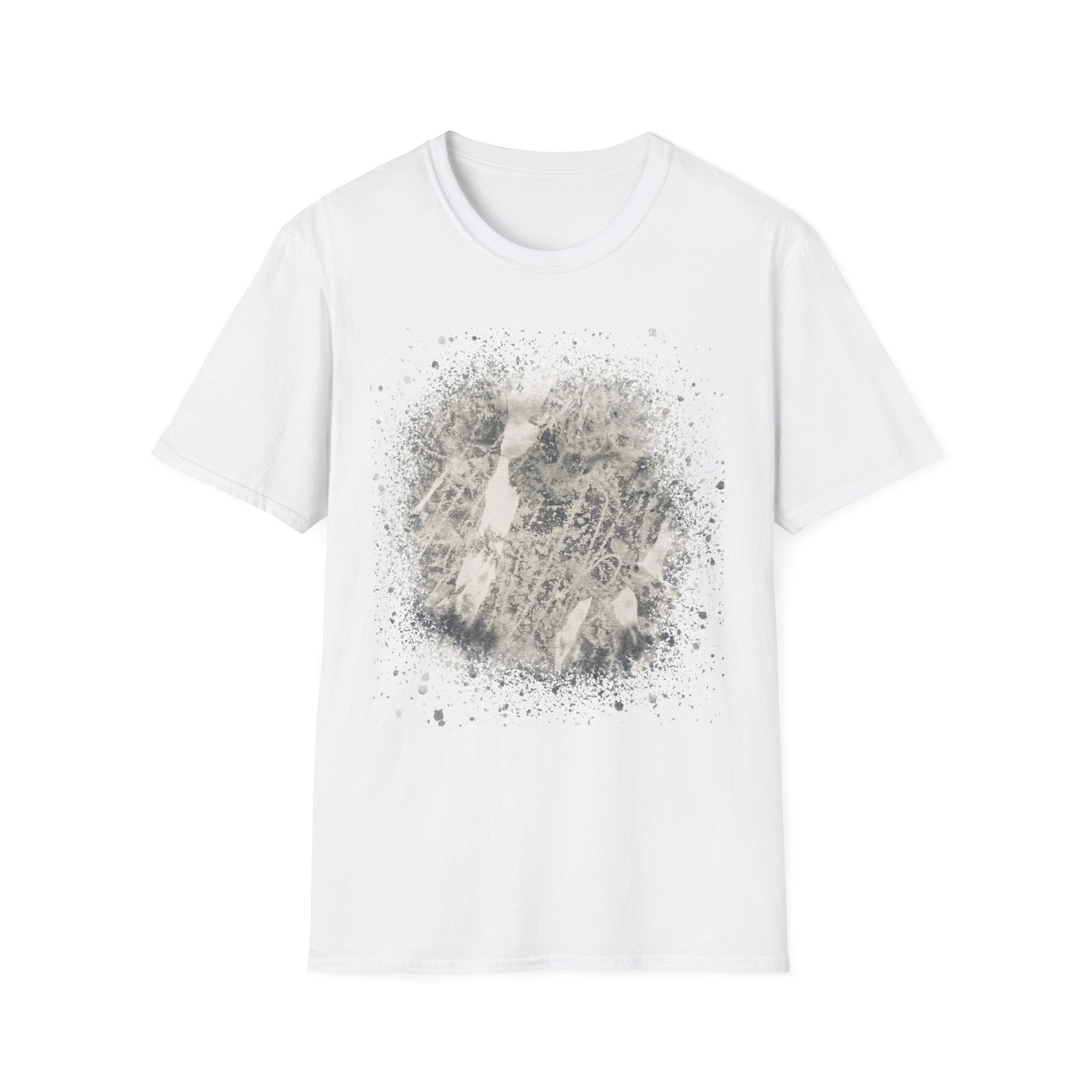 GRAVITY:  Gritty, edgy, Monochrome Tie-Dye Unisex T-Shirt, Casual Everyday Wear, Gift for Friends, Trendy Summer Fashion, Unique Art Apparel