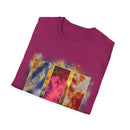 RUBICON:  Chic Vibrant Abstract Art Unisex Softstyle T-Shirt - Casual Wear, Art Lover Gift, Everyday Fashion, Unique Graphic Tee