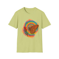 The Butterfly Effect:  Bohemian Butterfly T-Shirt, Vibrant Graphic Tee for Nature Lovers, Unisex Gift for Birthdays, Festivals, Boho Style Apparel