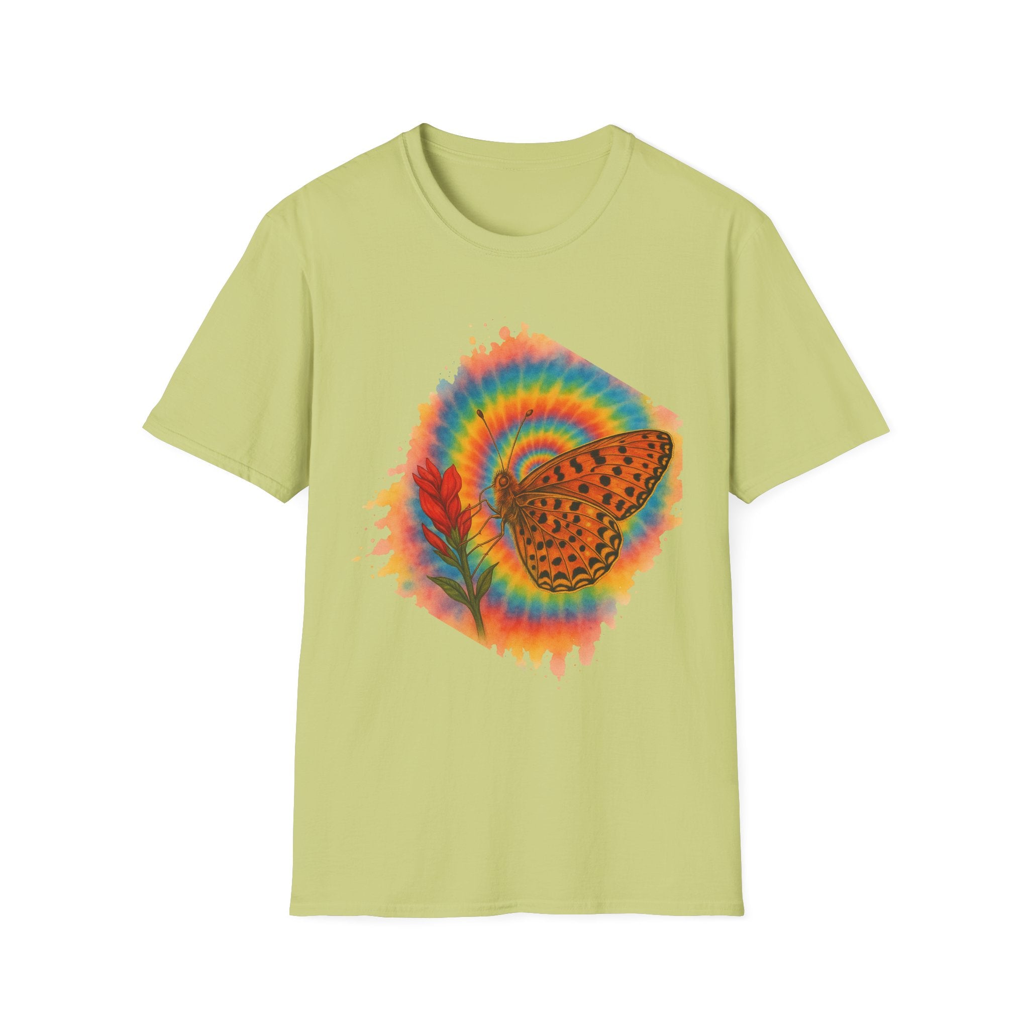 The Butterfly Effect:  Bohemian Butterfly T-Shirt, Vibrant Graphic Tee for Nature Lovers, Unisex Gift for Birthdays, Festivals, Boho Style Apparel