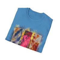RUBICON:  Chic Vibrant Abstract Art Unisex Softstyle T-Shirt - Casual Wear, Art Lover Gift, Everyday Fashion, Unique Graphic Tee