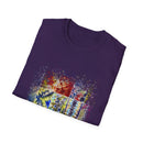 The Scramble 2:  Colorful Splash Unisex Softstyle T-Shirt, Casual Wear, Gift for Friends, Summer Fashion, Vibrant Art Tee