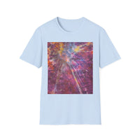 RASPBERRY SORBET:  Splat style, Galactic Vibe Unisex Softstyle T-Shirt | Space Art Tee, Cosmic Shirt, Gift for Astronomers, Unique Spacewear, Casual Wear