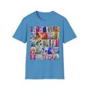 THE SCRAMBLE: Colorful, sampler style,  Tie-Dye collage Unisex T-Shirt, Vibrant Casual Wear, Summer Festival Top, Gift for Him/Her, Retro Vibe Fashion