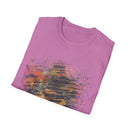 MIDNIGHT SUN: Galaxy, spray style, Abstract Art Unisex T-Shirt – Trendy Graphic Tee for Casual Wear, Unique Gift for Art Lovers, Summer Fashion, Street Style