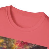 SAPPHIRE SCORPION:  Gritty style, Bohemian Tie-Dye T-Shirt, Comfortable Casual Wear, Unique Gift for Friends, Perfect for Festivals, Summer Style, Unisex Fashion