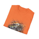Asteroid Menace 2:  Artistic Abstract Unisex Softstyle T-Shirt | Trendy Graphic Tee, Casual Wear, Unique Fashion Gift, Art Lover Apparel, Everyday Comfort