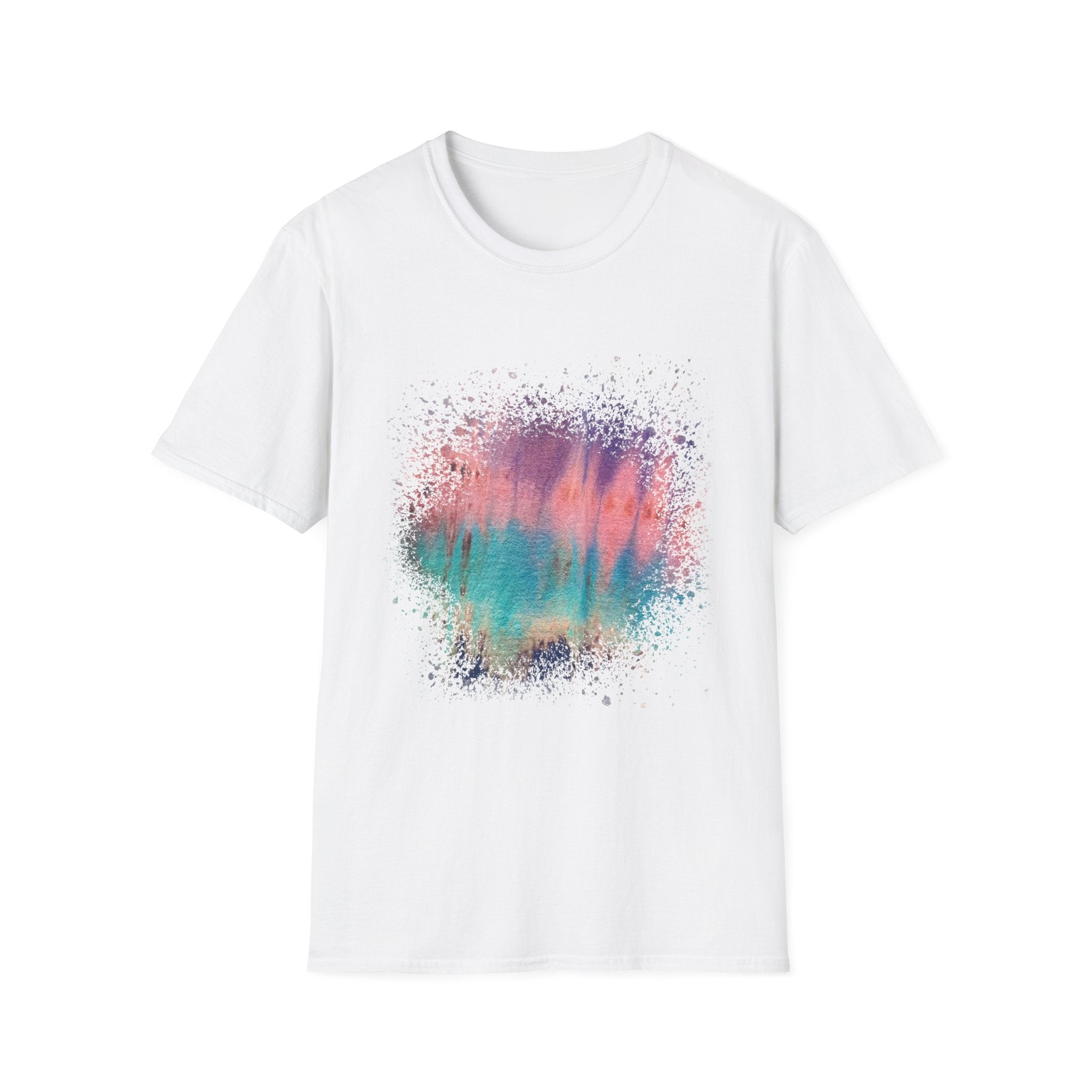 Momentum 2:  Colorful Abstract Unisex T-Shirt | Softstyle Tee for Casual Outings, Gifts, Festivals, Summer Vibes, Daily Wear