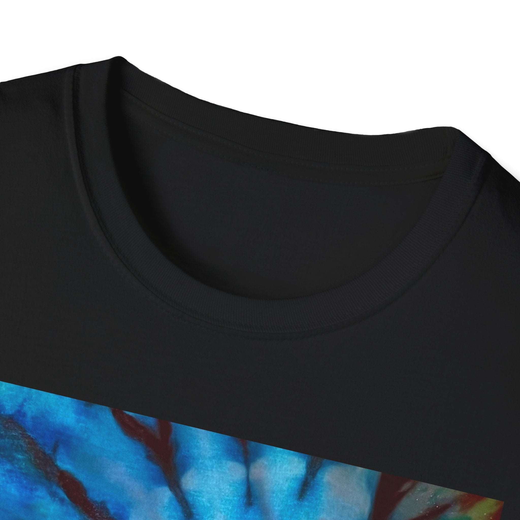 BLUE TIDE: Ocean inspired, Colorful swirl Tie-Dye Unisex T-Shirt - Boho-Chic Fashion, Summer Vibes, Gift for Him/Her, Festival Wear, Cozy Everyday Top