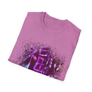 Dynasty 2: Colorful, splat style, tie dye Abstract Graphic Unisex Softstyle T-Shirt, Casual Wear, Unique Art Tee, Gift for Art Lovers, Trendy Everyday Top