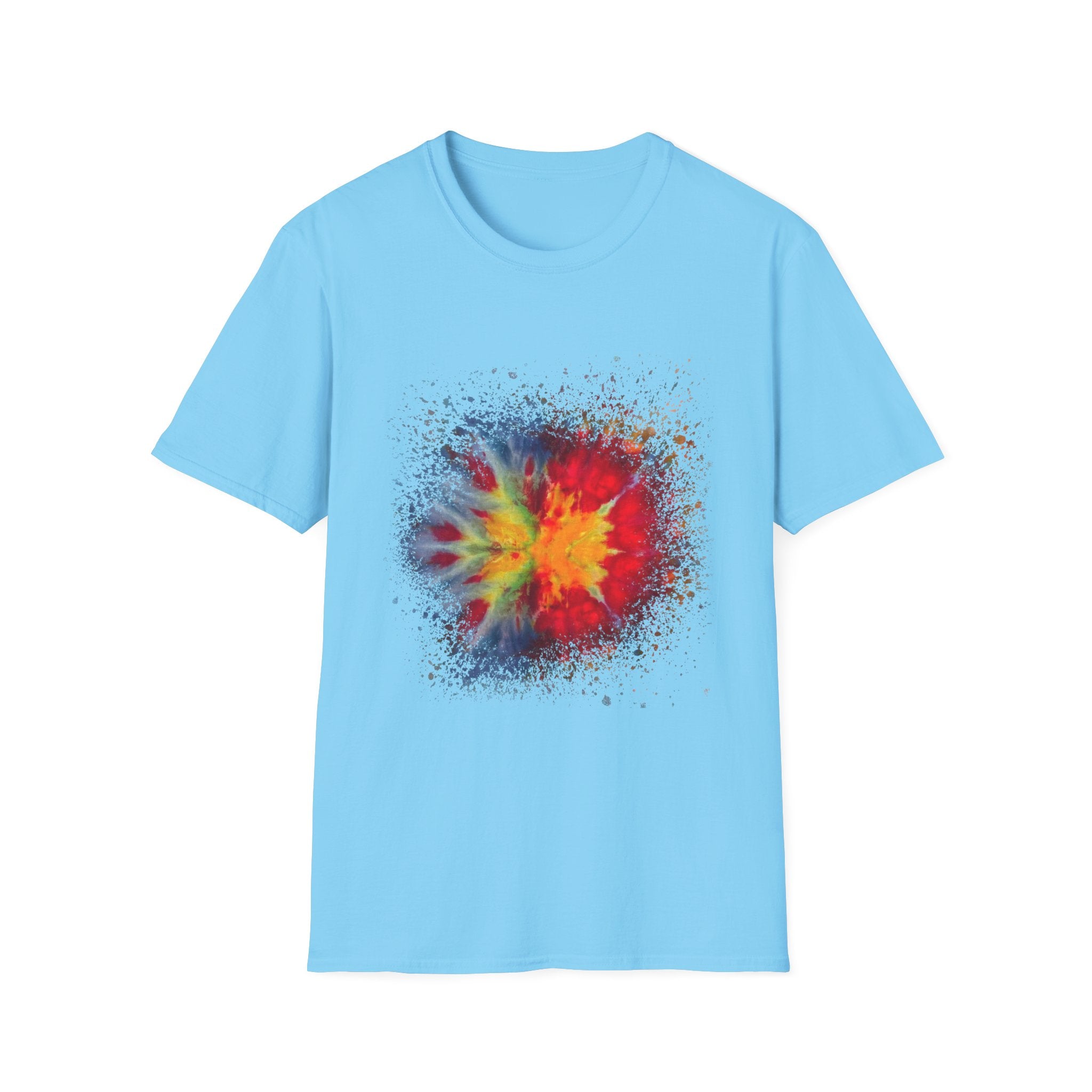 Supersonic 2:  Vibrant Splash Art Unisex T-Shirt, Colorful Tee, Casual Wear, Festival Shirt, Graphic Tee, Gift for Art Lovers