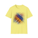 INTUITION:  Sunrise inspired, Vibrant Tie-Dye Unisex Softstyle T-Shirt | Comfortable Casual Wear, Gift Idea for Summer, Music Festivals, Retro Vibes, Unisex Apparel