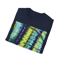 ALLIGATOR ALLEY: Reptile inspired, Vibrant Tie-Dye Unisex T-Shirt, Boho Style Tee, Summer Outfit, Festival Wear, Gift for Her, Unique Graphic Shirt