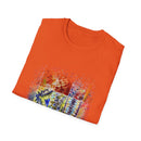 The Scramble 2:  Colorful Splash Unisex Softstyle T-Shirt, Casual Wear, Gift for Friends, Summer Fashion, Vibrant Art Tee