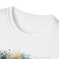 RUBICON:  Chic Vibrant Abstract Art Unisex Softstyle T-Shirt - Casual Wear, Art Lover Gift, Everyday Fashion, Unique Graphic Tee