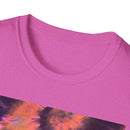 INDIGO ODYSSEY:  Half Swirl tie dye, Colorful Tie-Dye Unisex Softstyle T-Shirt, Summer Vibes Tee, Festival Apparel, Gift for Him/Her, Casual Wear, Retro Style