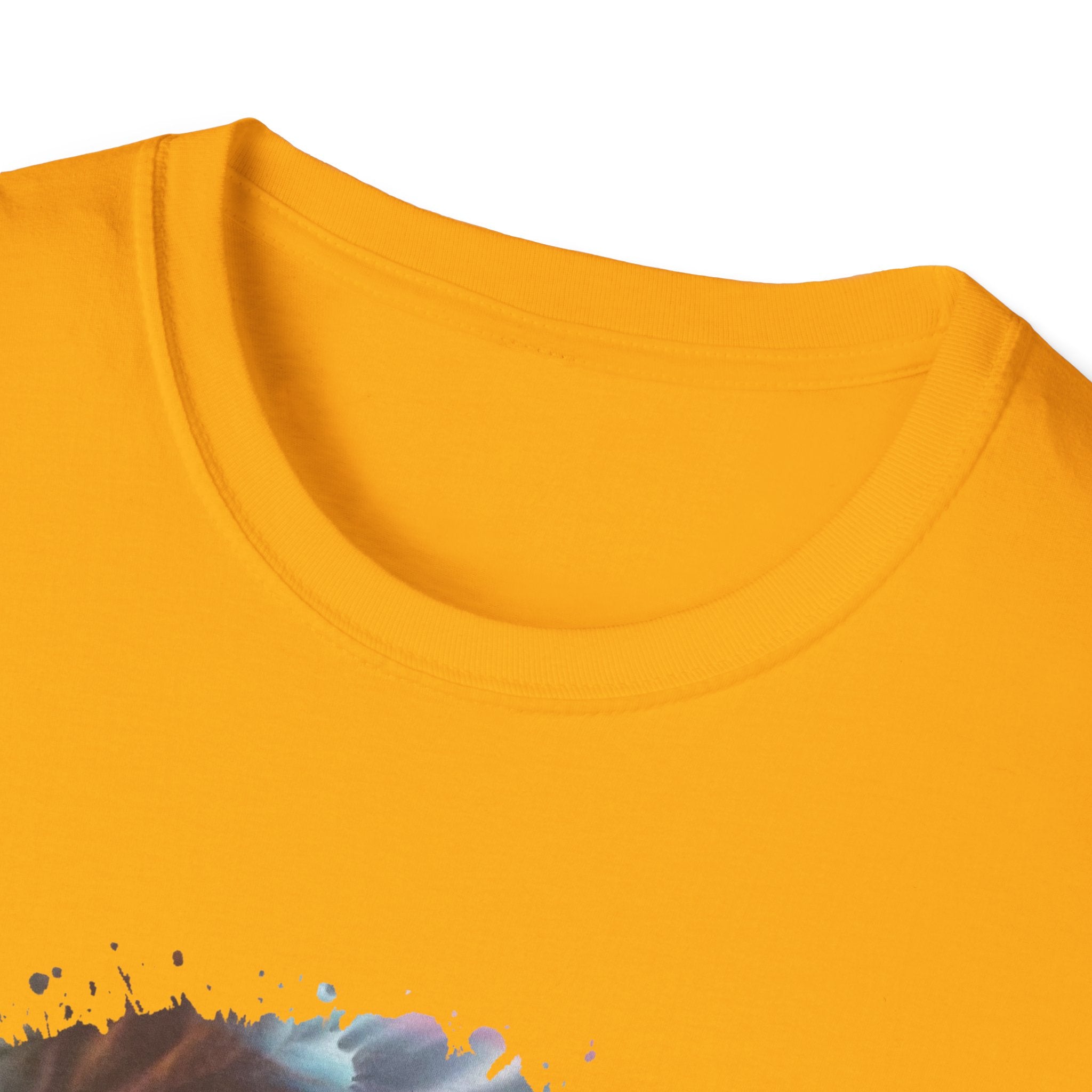 Bravado 2:  Colorful Tie-Dye Unisex Softstyle T-Shirt with Abstract Design, Perfect for Festivals, Casual Outings, Relaxed Days, Summer Vibes, and Gifts