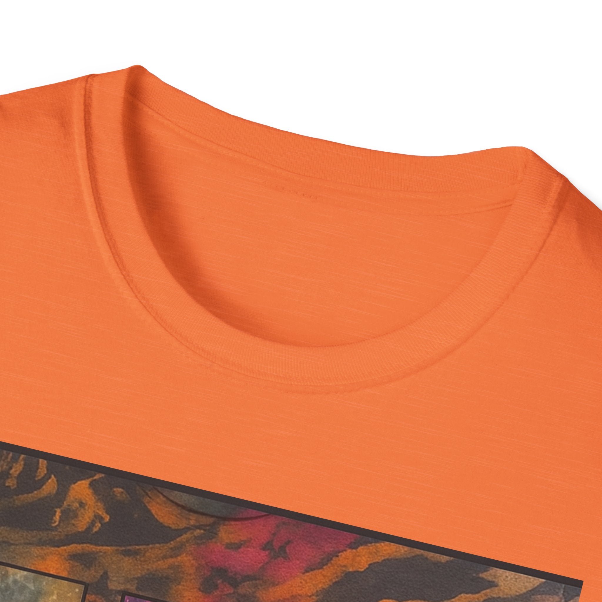 FIRE STONE: Stonehenge inspired collage, Colorful Tie-Dye Unisex T-Shirt, Boho Tee, Summer Vibes Shirt, Festival Wear, Unique Gift for Him and Her