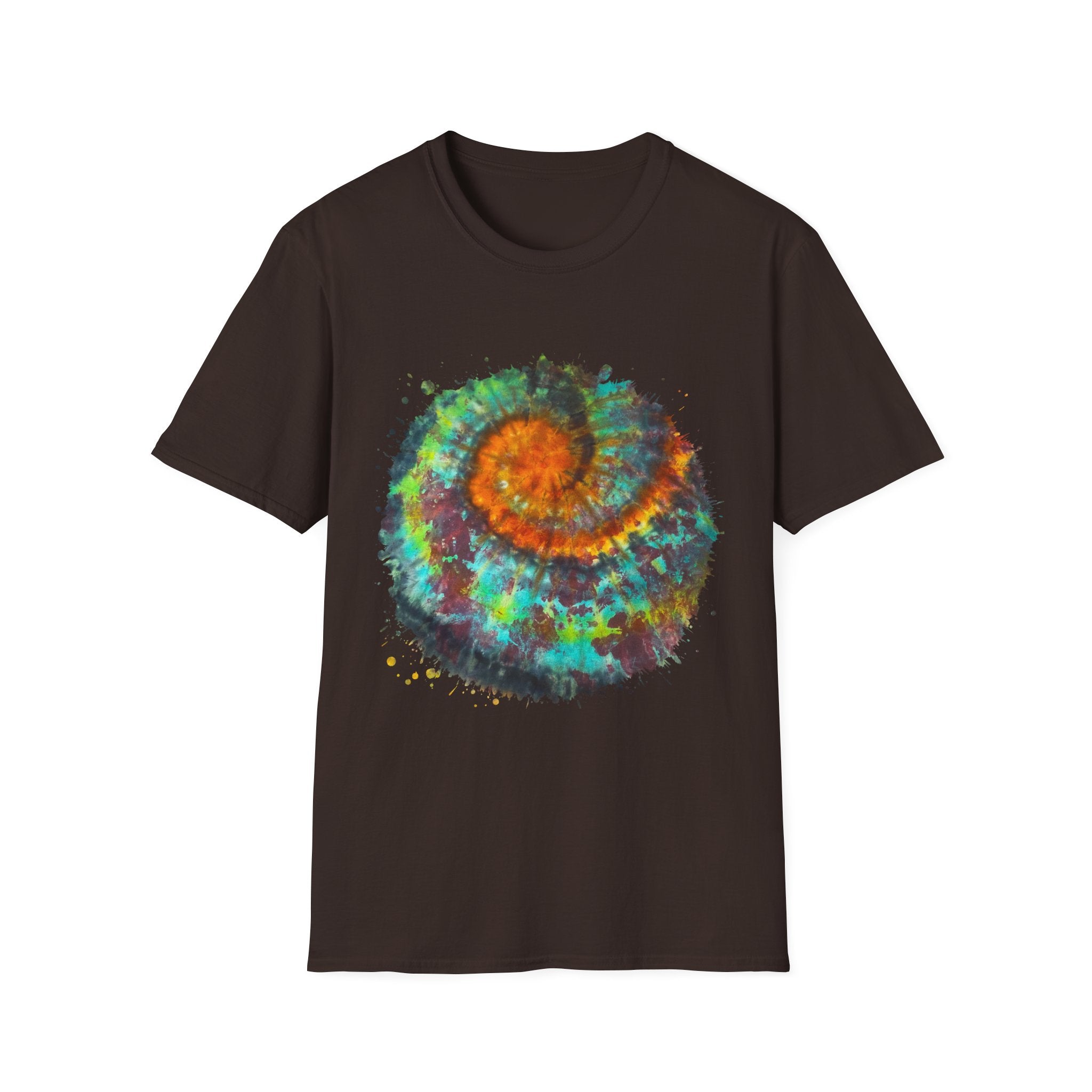 Whiplash 2:  Vibrant Spiral Tie-Dye Unisex T-Shirt, Soft Tee, Colorful Casual Tee, Summer Style shirt, Eco-friendly Gift, Festival Wear