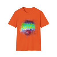 Sidewinder Showdown 2:  Vibrant Artistic Drip T-Shirt, Colorful Graphic Tee, Unisex Rainbow Shirt, Casual Wear, Gift for Art Lovers, Summer Fashion