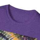 SMASH PARTY: Edgy quarter swirl vibe Tie-Dye Unisex T-Shirt - Boho Style, Summer Vibes, Festival Wear, Beach Party Outfit, Unique Gift Idea