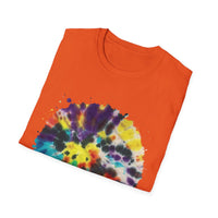 PARAGON 2: Splatter style, jubilee tie dye, Colorful Tie-Dye Unisex Softstyle T-Shirt, Boho Tee, Summer Fashion, Festival Wear, Casual Outfit, Gift Idea