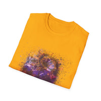 Fantasia 2:  Vibrant Splash Drip Art T-Shirt, Artistic Tee, Unisex Graphic Shirt, Trendy Casual Wear, Unique Gift for Art Lovers