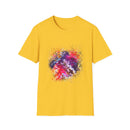 Fifth Dimension 2:  Cool Splash Art Unisex Softstyle T-Shirt, Colorful Tee, Casual Wear, Birthday Gift, Art Lover Shirt, Graphic Tee