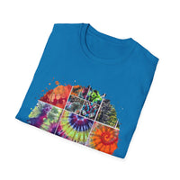 Resilience 2:  Vibrant Tie-Dye Unisex Softstyle T-Shirt, Bohemian Tee, Summer Apparel, Festival Wear, Gift for Him or Her