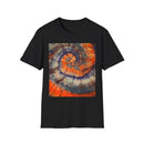 MARMALADE REBEL: Splashy Unisex super swirl Tie-Dye T-Shirt, Vibrant Spiraled Design, Casual Summer Tee, Festival Wear, Gift for Friends