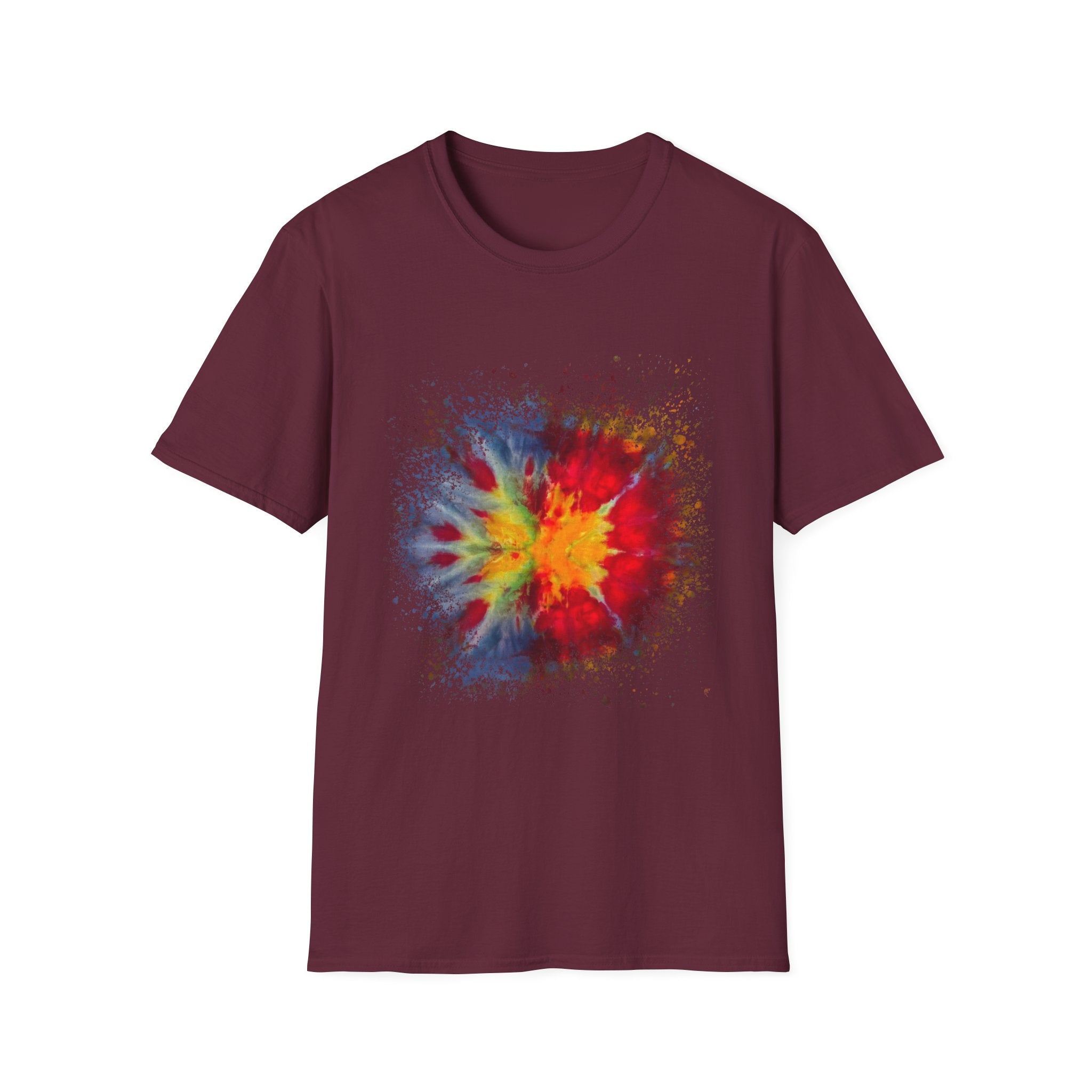 Supersonic 2:  Vibrant Splash Art Unisex T-Shirt, Colorful Tee, Casual Wear, Festival Shirt, Graphic Tee, Gift for Art Lovers