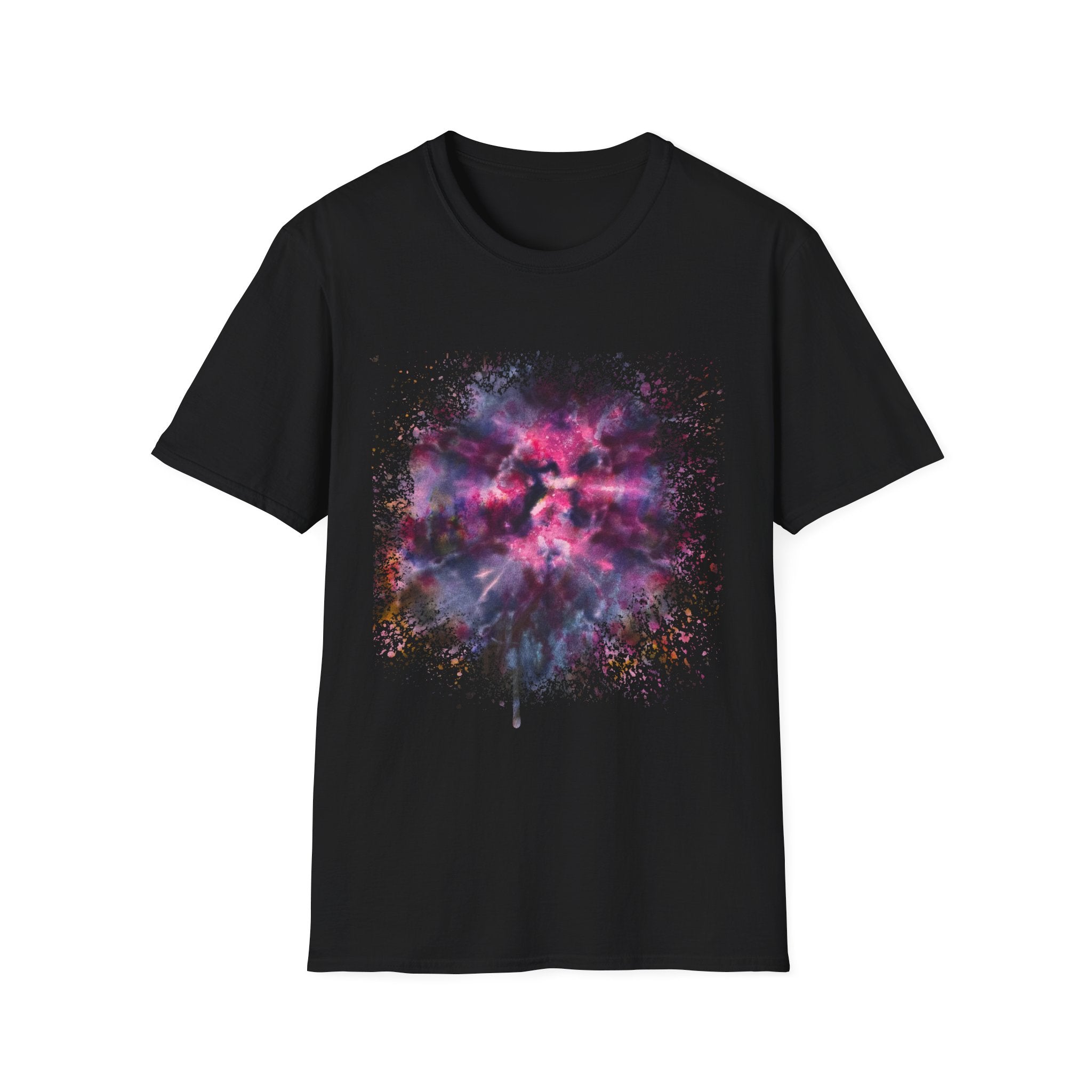 Sundance Citation 2: Galactic Drip Splash Unisex T-Shirt - Cosmic Art Tee, Graphic Shirt for Space Lovers, Gift for Astronomy Fans, Unique Trendy Apparel