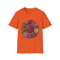 FORTUNE: Colorful, splat style, Bohemian tie dye collage, Unisex T-Shirt, Tie-Dye Vibe Shirt, Festival Wear, Summer Style, Gift for Her/Him