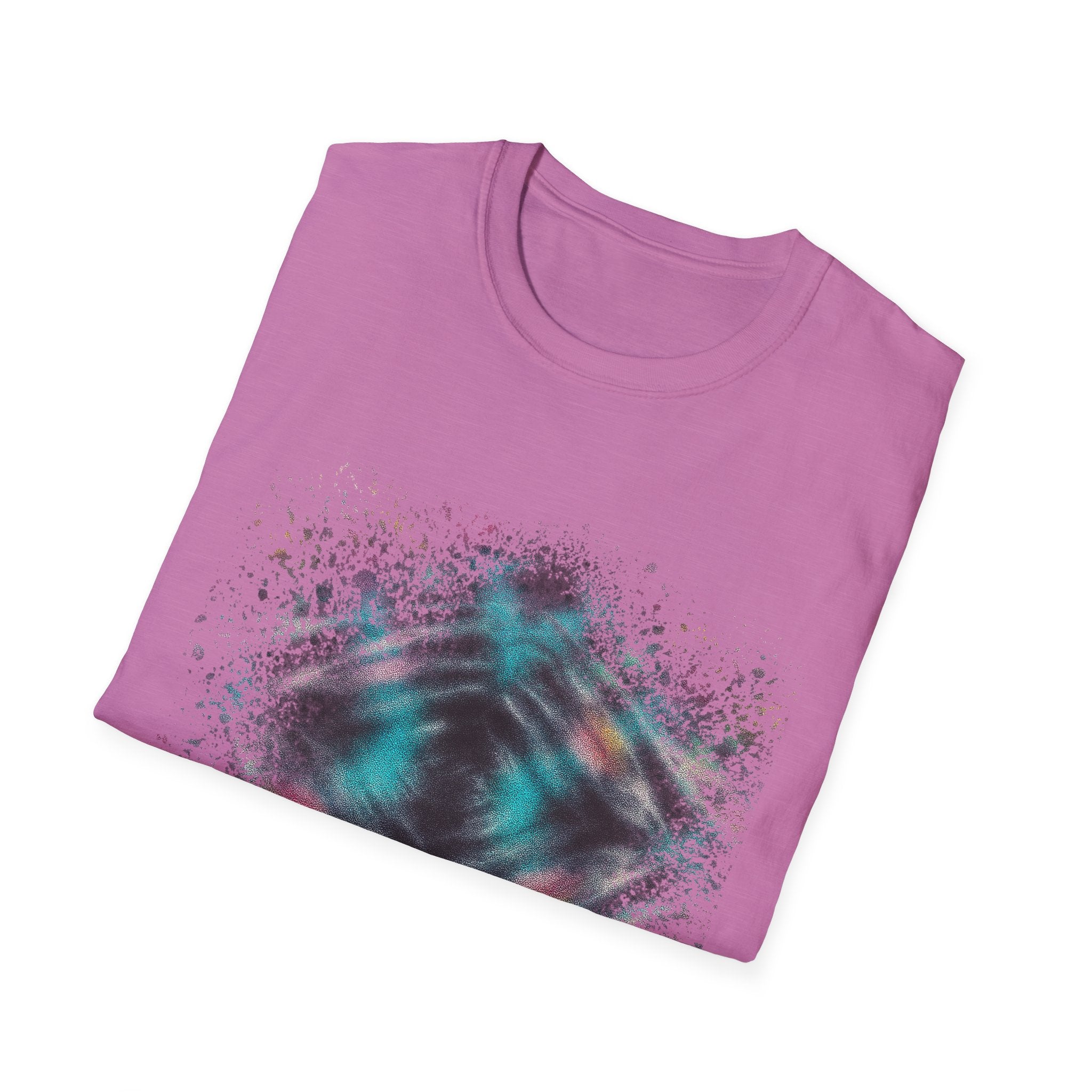 FOCAL POINT:  Kaleidoscope inspired, Colorful Tie-Dye Unisex T-Shirt, Funky Graphic Tee, Casual Summer Wear, Gift for Friends, Vibrant Design, Unique Style