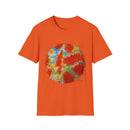 Orange Krush 2:  Tie-Dye Krush Unisex Softstyle T-Shirt, Vibrant Casual Tee, Bohemian Top, Festival Wear, Gift for Music Lovers
