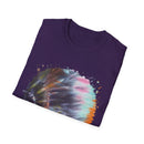 Bravado 2:  Colorful Tie-Dye Unisex Softstyle T-Shirt with Abstract Design, Perfect for Festivals, Casual Outings, Relaxed Days, Summer Vibes, and Gifts
