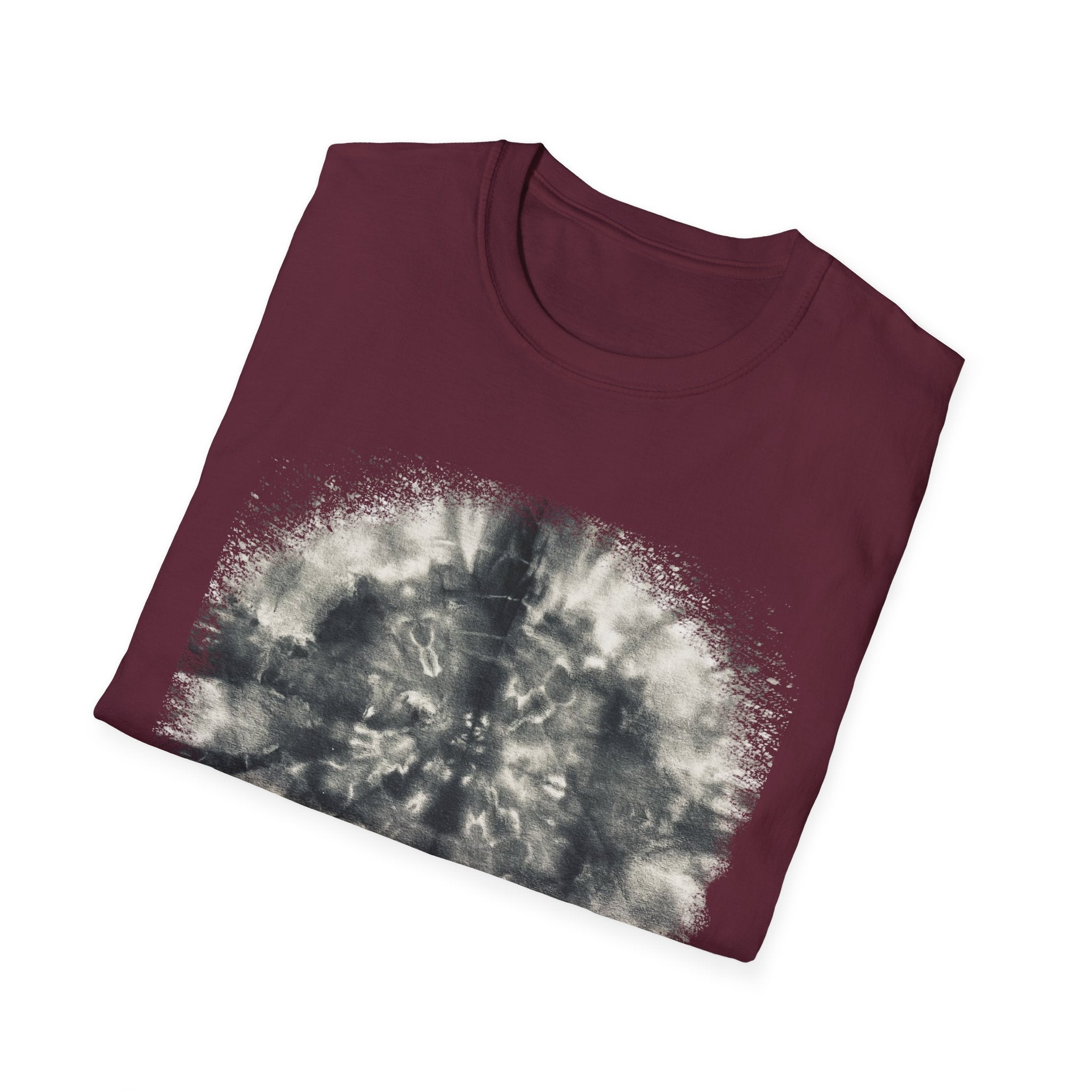 CROSS ROAD: Gritty, graphite style...  Trendy Tie-Dye Unisex Softstyle T-Shirt | Casual, Chic, Gift Idea, Festival Wear, Everyday Fashion
