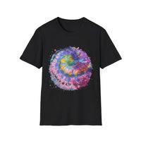 Dragonfly Destiny 2:  Colorful Tie-Dye Unisex T-Shirt, Boho Shirt, Casual Wear, Summer Style, Gift for Her, Festival Fashion, Spiritual Outfit