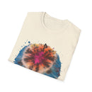 SAND DOLLAR DREAM: Ocean inspired Vibrant Tie-Dye Unisex T-Shirt, Boho Tee, Summer Shirt, Festival Wear, Unique Gift for Music Lovers