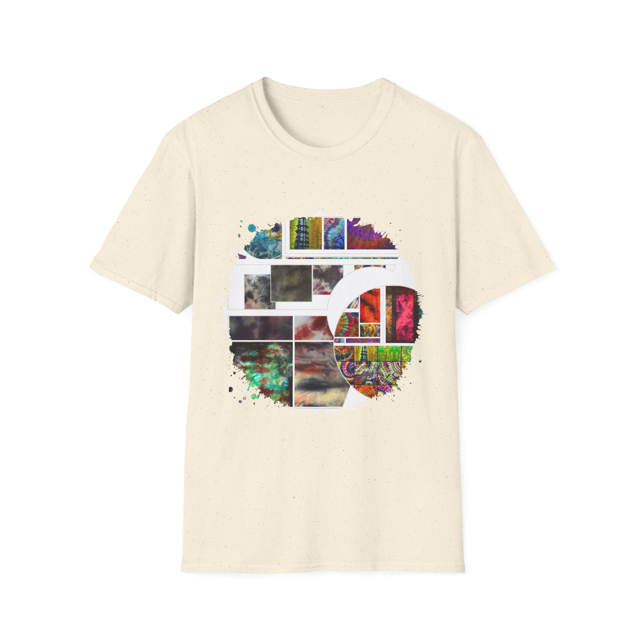 The Dilemma 2:  Colorful Collage Unisex Softstyle T-Shirt - Vibrant Art Tee, Casual Wear, Unique Gift, Graphic Tee, Everyday Essentials, Trendy Fashion