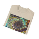 TEMPTATION: Mystical Vibrant Tie-Dye T-Shirt, Unisex Softstyle Tee, Boho Festival Wear, Summer Vibe Shirt, Eco-Friendly Apparel, Gift for Him or Her