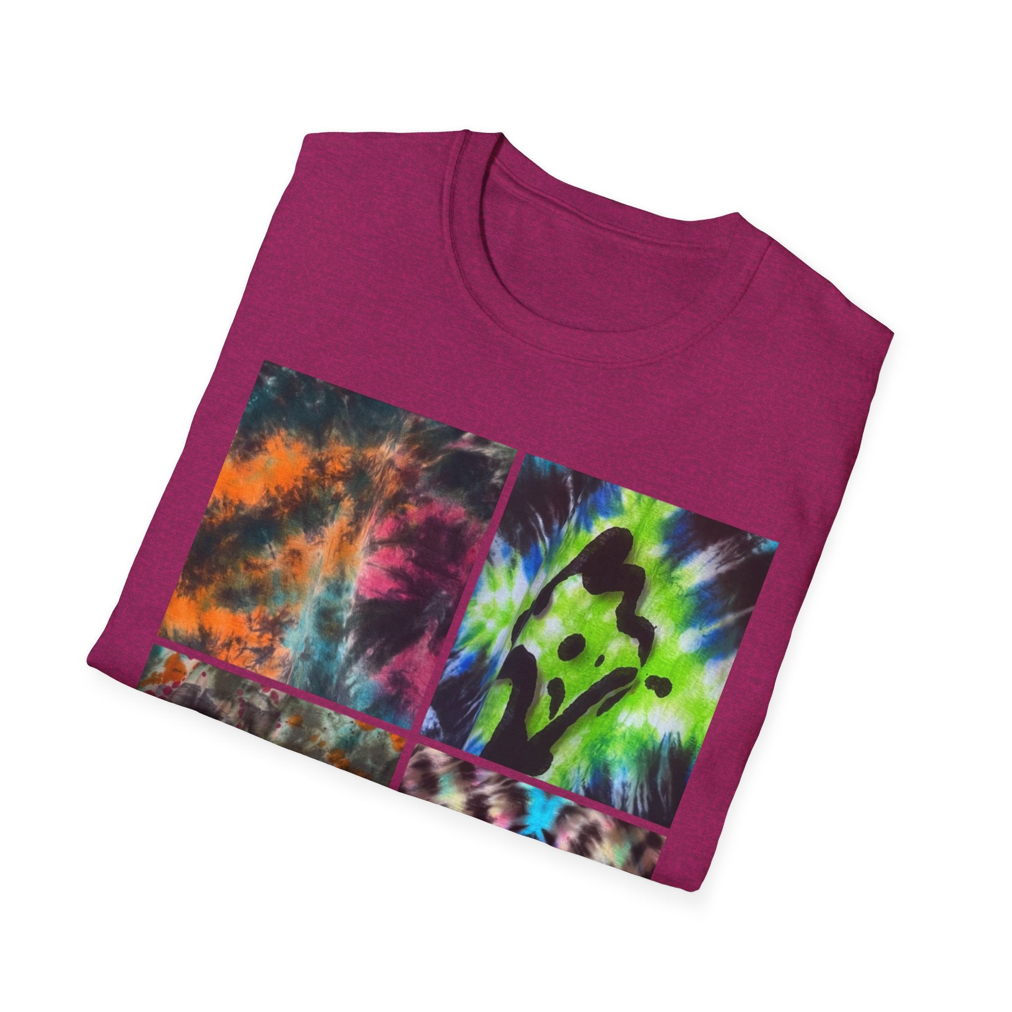THE VICEROY: Unisex Tie-Dye collage T-Shirt, Vibrant Fashion Tee, Summer Wardrobe Essential, Festival Wear, Gift for Creative Souls, Casual Everyday Tee